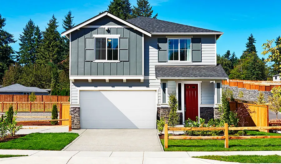 exterior of a beautiful new home