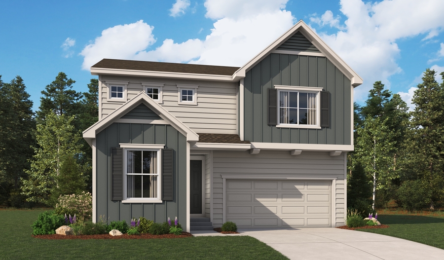 Elevation A of the Moonstone floor plan