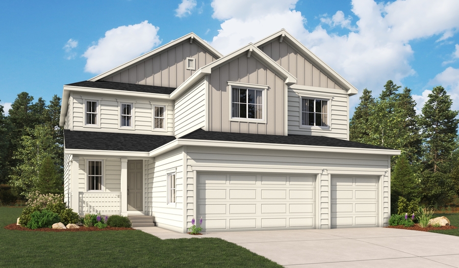 Elevation A of the Seth floor plan