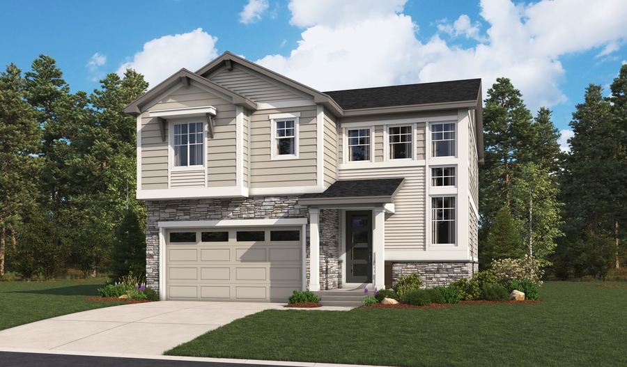 Elevation A of the Fallon floor plan