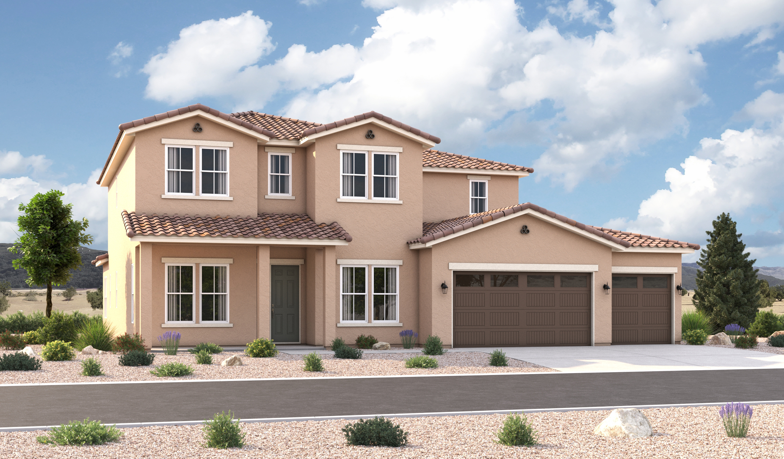 Elevation A of the Pascale floor plan