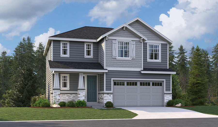 Elevation D of the Frost floor plan