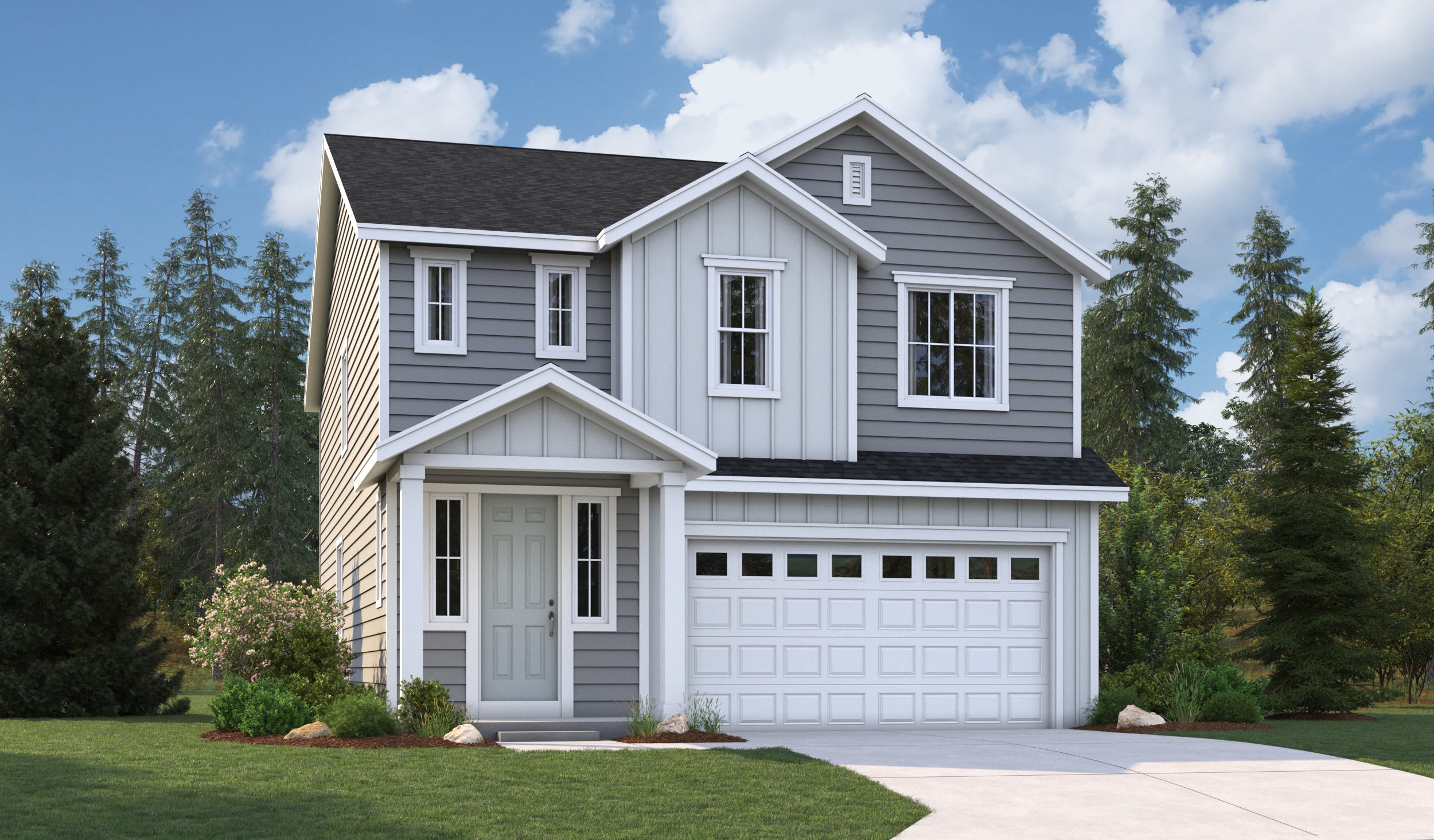 Elevation G of the Lowrey floor plan