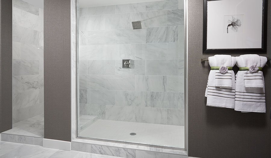 Shower in the Daley floor plan