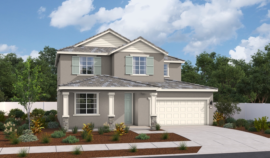 Elevation A of the Palmetto floor plan