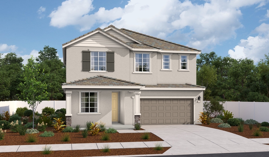 Elevation A of the Pearl floor plan