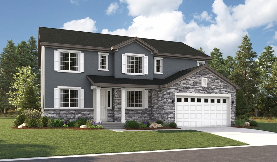 Masonry Elevation A of the Daniela floor plan