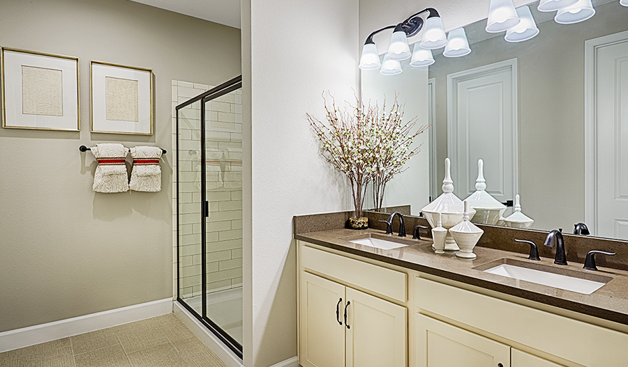 Owner's bathroom of the Ruby floor plan