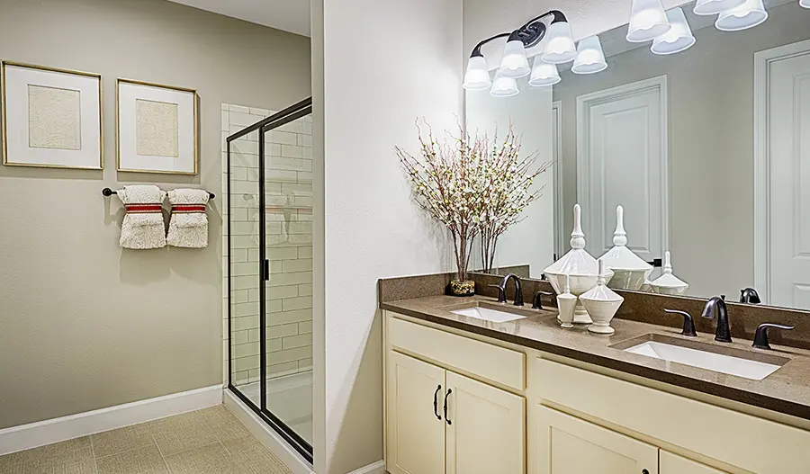 Owner's bathroom of the Ruby floor plan