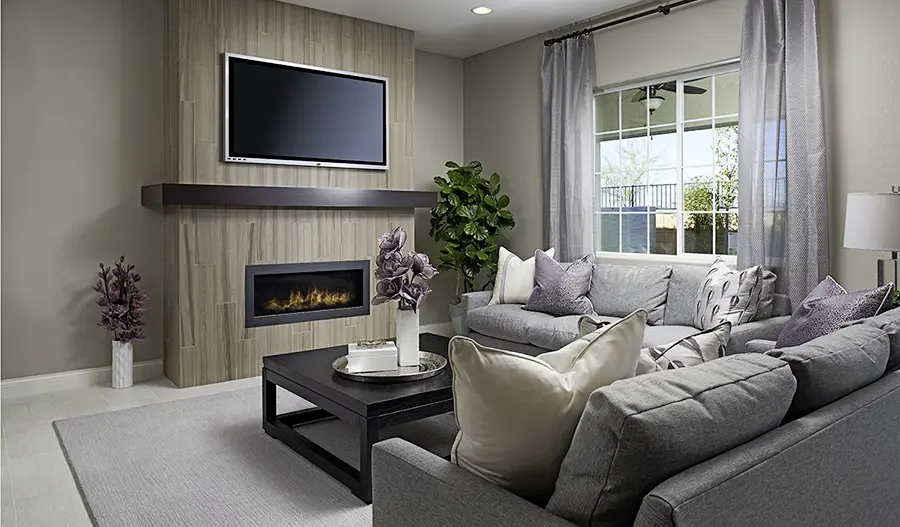 The Timothy Family room of the Timothy floor plan