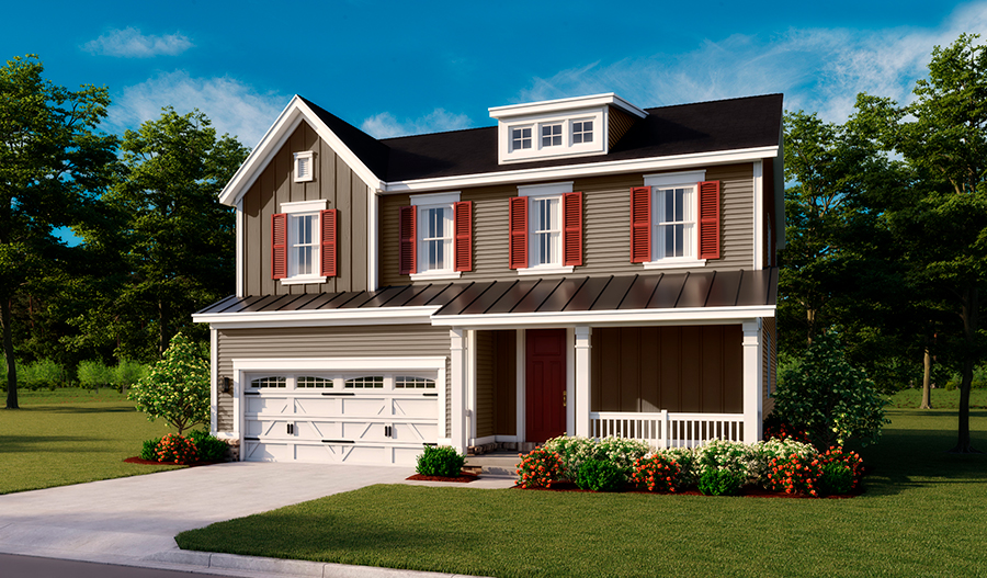 Exterior F of the Bedford floor plan