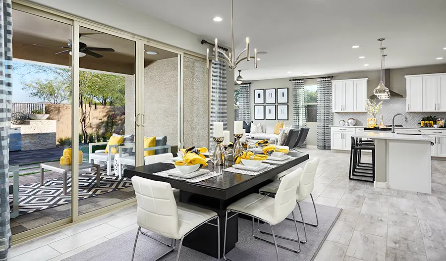 Great room of the Deacon floor plan