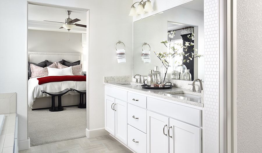 The Seth Owner's bedroom and bathroom of the Seth floor plan