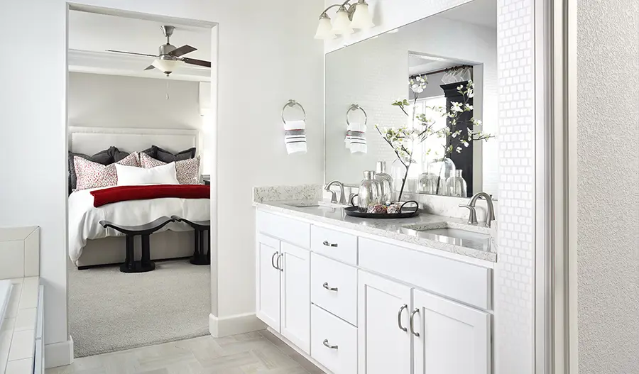 The Seth Owner's bedroom and bathroom of the Seth floor plan