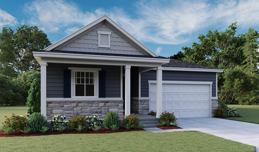 Exterior F of the Alexandrite floor plan