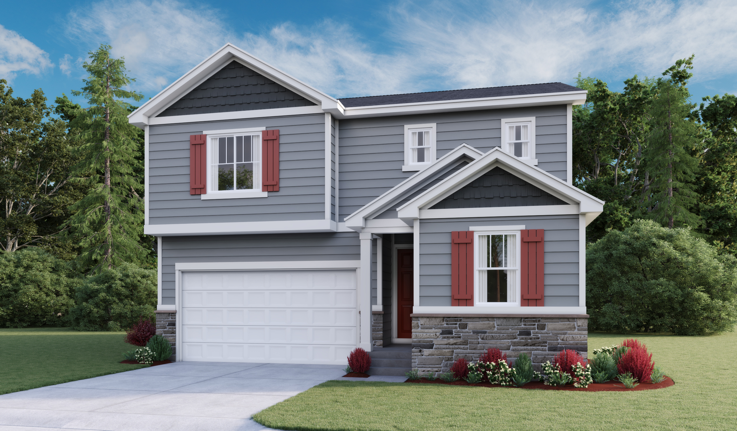 Exterior C of the Moonstone floor plan