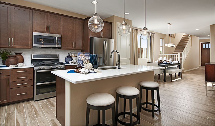 The Lawson Kitchen and nook of the Lawson floor plan