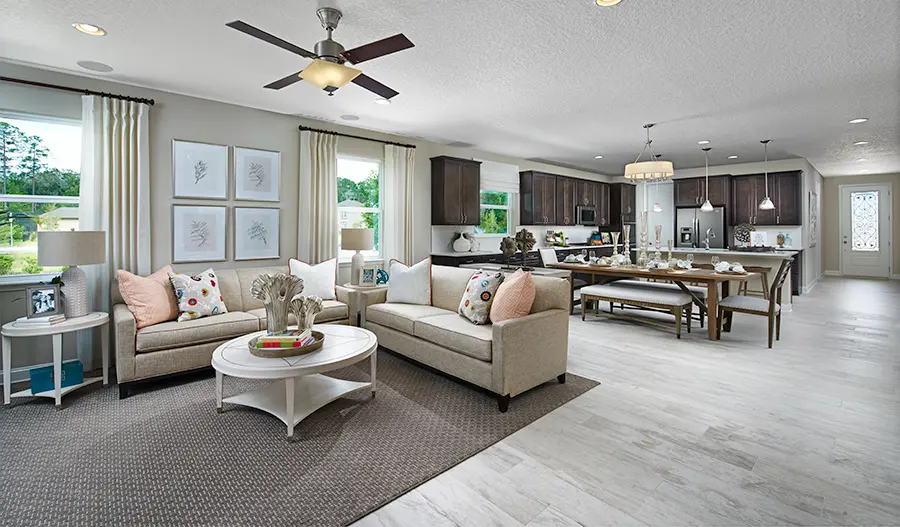 The Raleigh Great room of the Raleigh floor plan