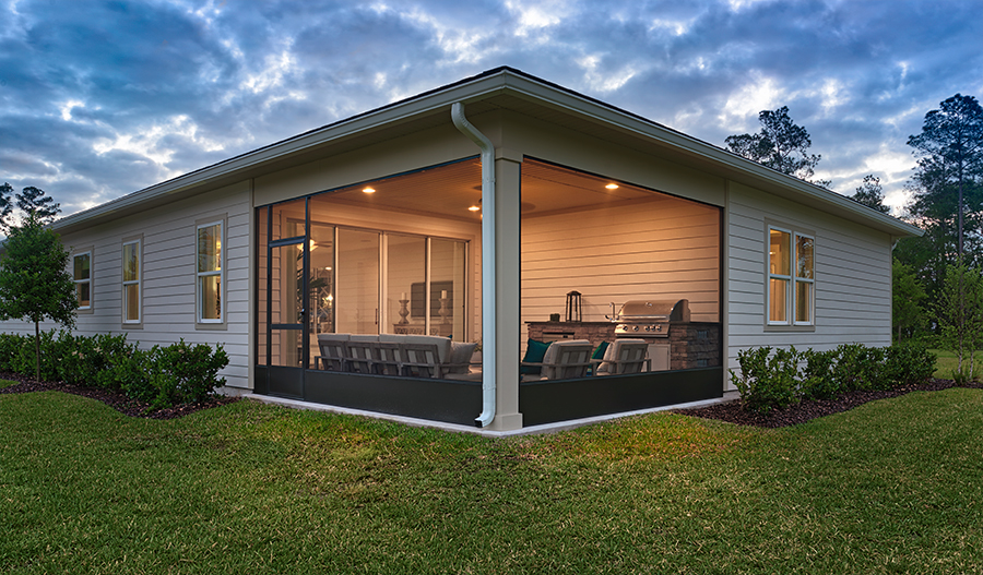Patio of the Raleigh floor plan