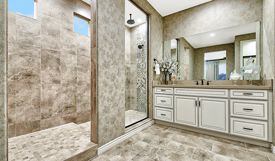Owner's bath of the Julia plan in Marisol at Summerly in California