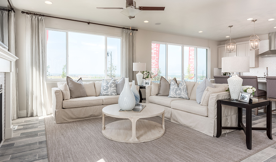 The Leah Greatroom of the Leah plan