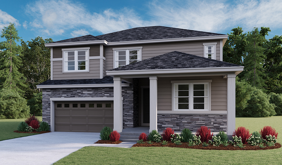 Hopewell floor plan at Sorrel Ranch Richmond American Homes