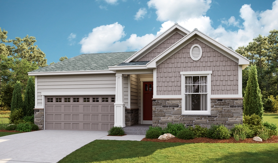 Amethyst floor plan at Seasons at Colliers Hill Sales Center Richmond