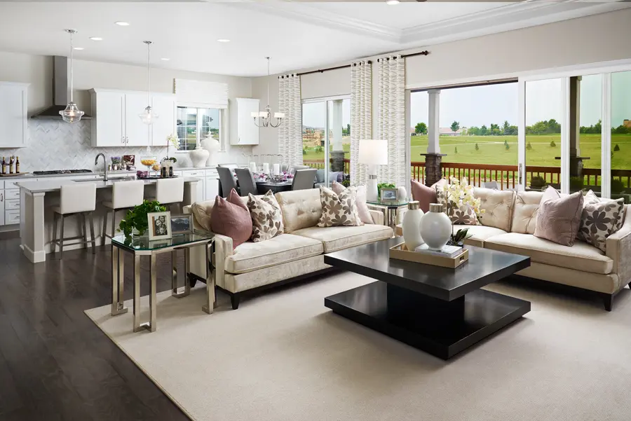 Greatroom of the Daniel plan in Anthem Highlands Retreat