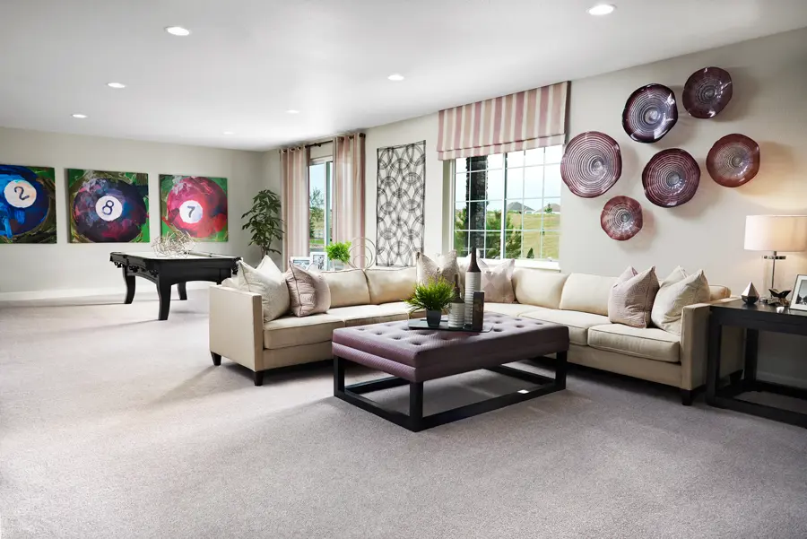 Basement of the Daniel plan in Anthem Highlands Retreat