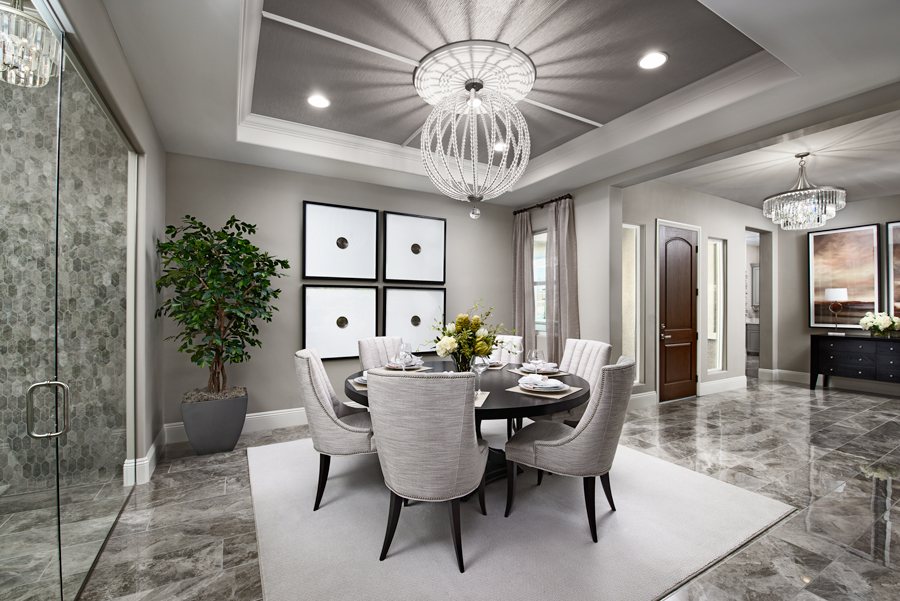 Dining room of the Rocco plan in Stirling Manor at Highland Hills