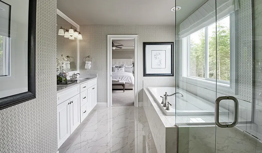 Owner's Bath of the Hemingway II plan in Tehaleh in Washington