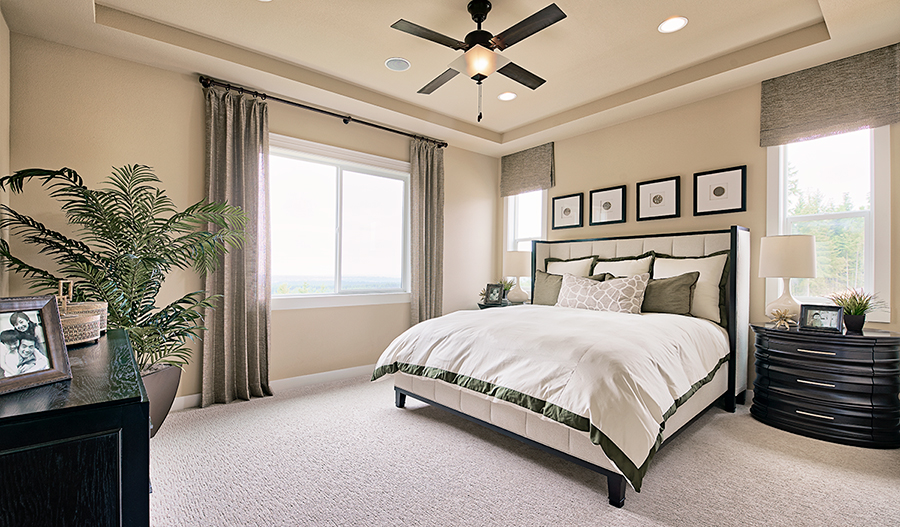 The Daniel Owner's Bedroom of the Daniel plan in Tehaleh in Washington