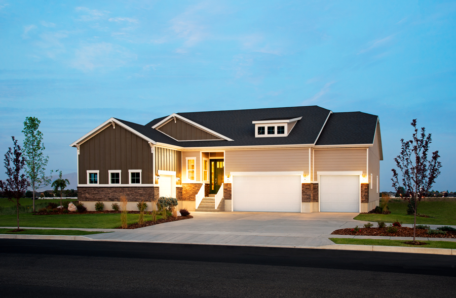 Exterior of the Delaney floor plan in Utah