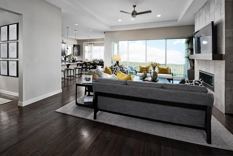 Greatroom of the Delaney floor plan