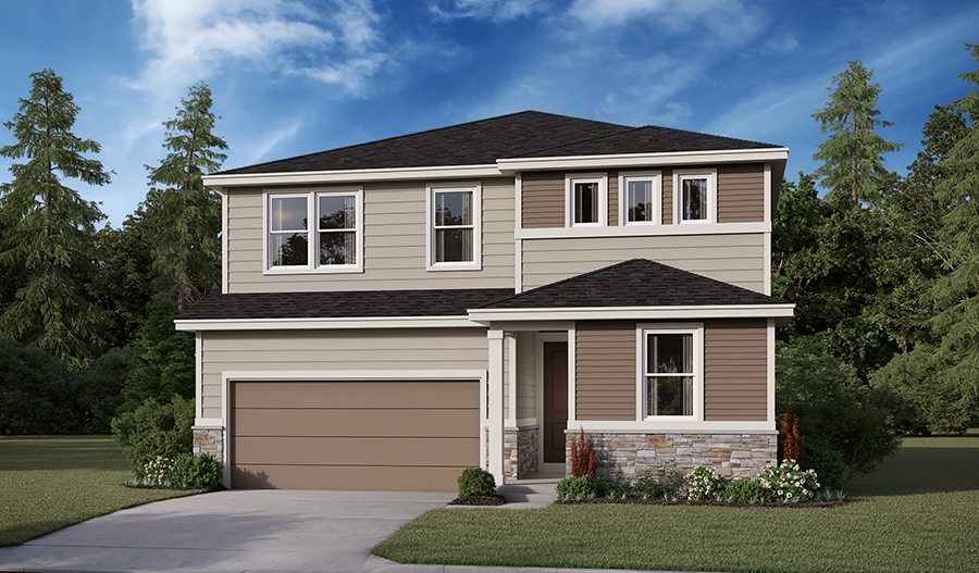 Exterior C of the Pearl floor plan