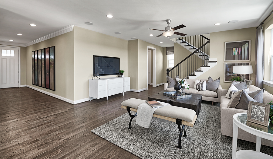 The Hopewell Family room of the Hopewell floor plan