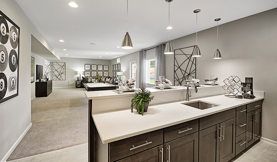 The Arlington Basement of the Arlington plan in Southern HIlls