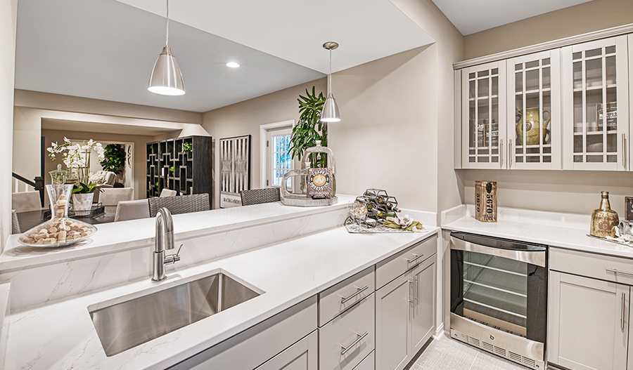 The Decker Basement Bar of the Decker plan in Mid A