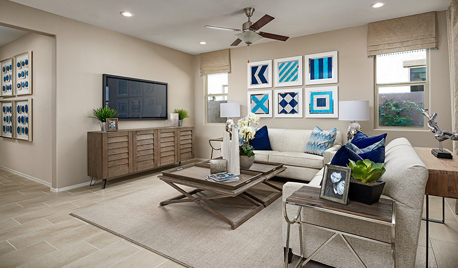 Family room of the Azure plan in PHX