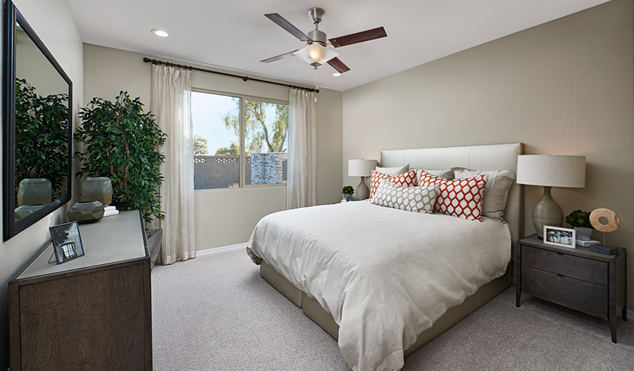 Owner's bedroom of the Sunstone plan in PHX