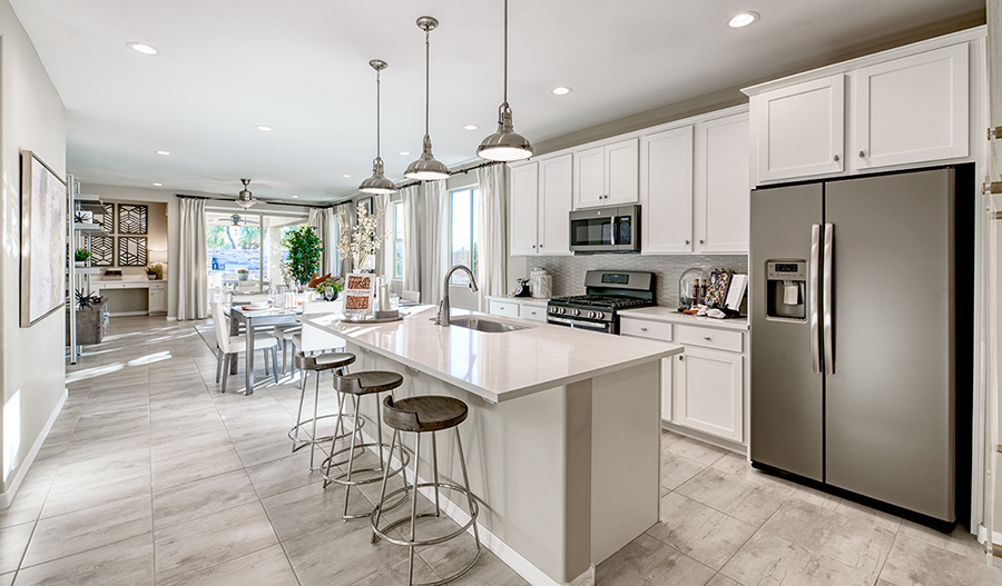 Great room of the Sunstone plan in PHX