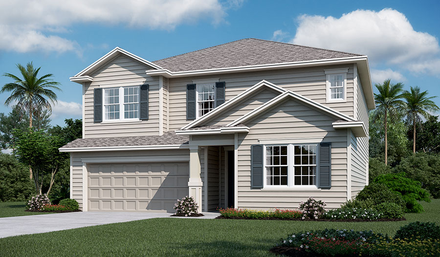 Exterior K of the Hopewell floor plan