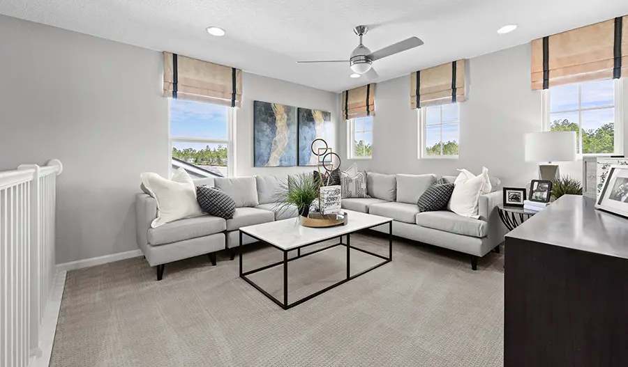 Great room of the Moonstone plan in JAX