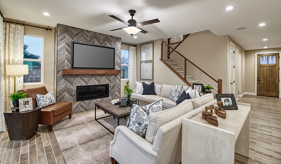 Family room of the Andrea plan in NCA