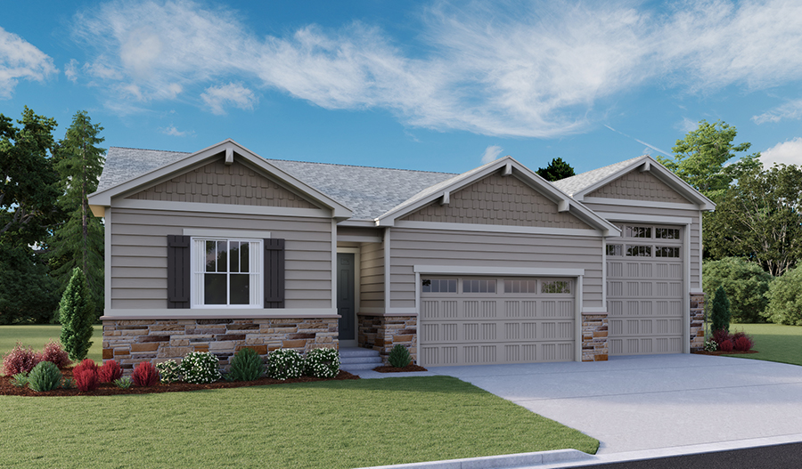 The Hampton - Elevation A Exterior A of the Hampton floor plan