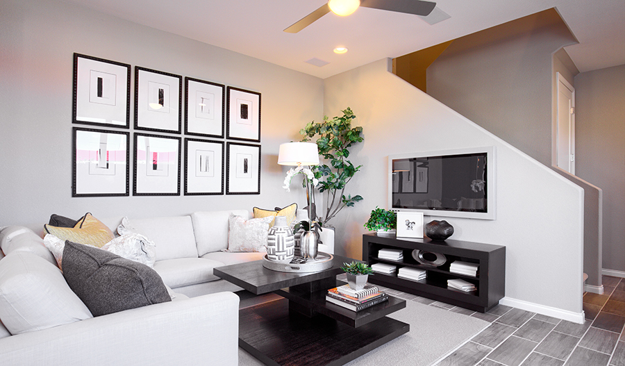Family room of the Chicago plan in Las Vegas