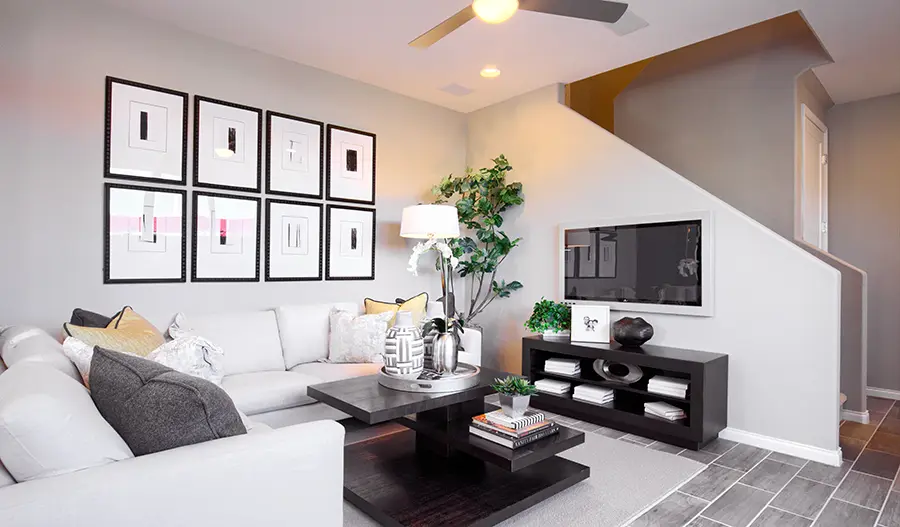 Family room of the Chicago plan in Las Vegas