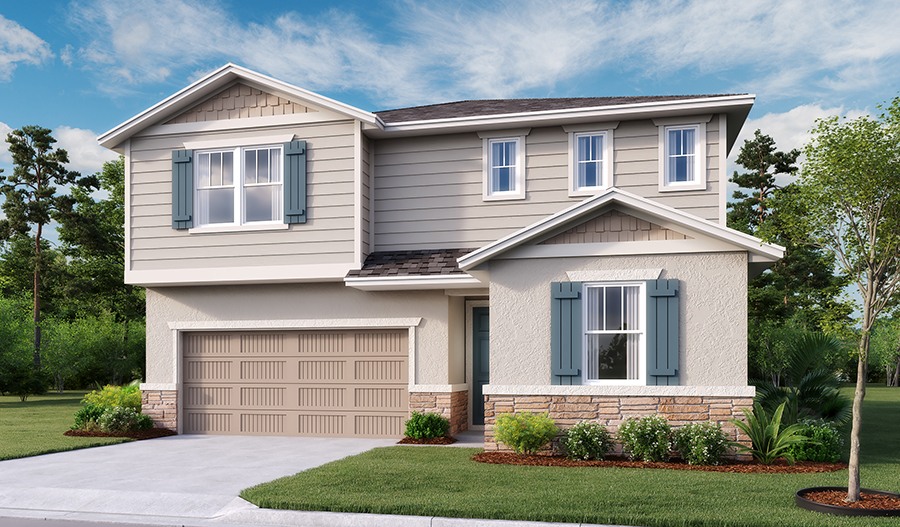 Exterior E of the Moonstone floor plan