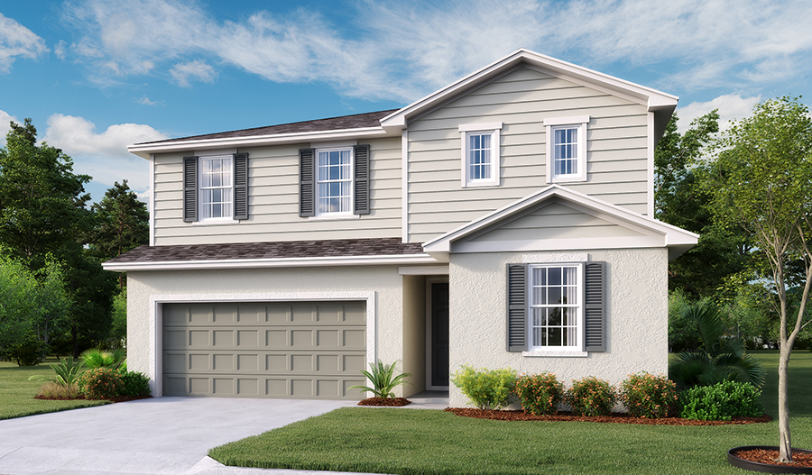 Exterior D of the Pearl floor plan