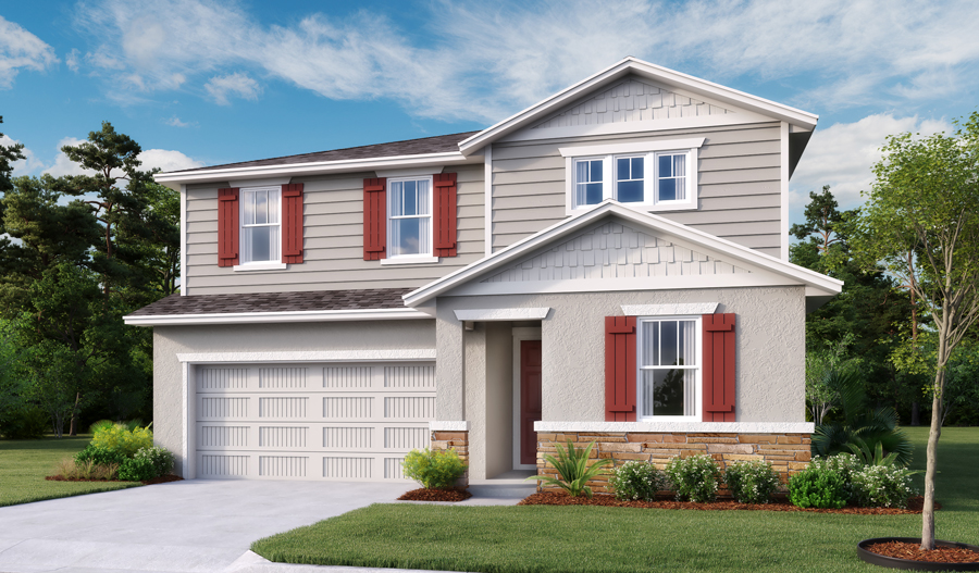 Exterior E of the Pearl floor plan